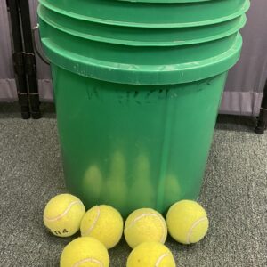 Bucket of Two Dozen Tennis-Balls