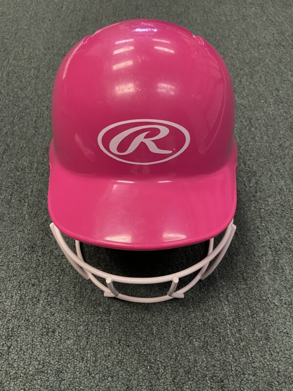 Pink Rawlings Softball Helmet