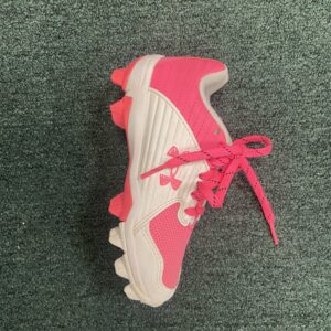 Pink Under Armor size 12k Cleats